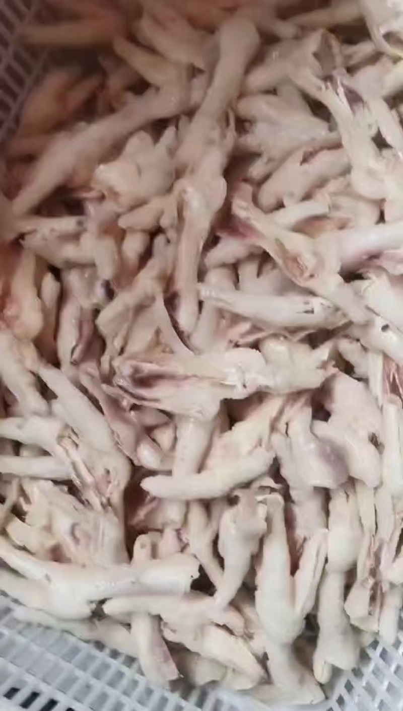 新鲜无骨鸡爪去骨鸡爪货源充足厂家直供饭店卤菜店
