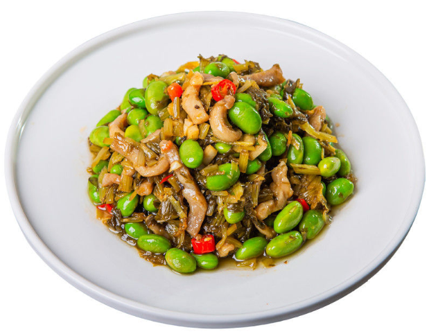 绿豆芽和平菇翻炒过程图