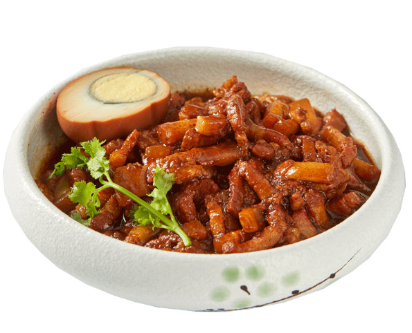 何大厨茄子肉丁打卤面成品展示