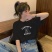 白色短袖t恤女2023年新款小熊潮ins港风设计感小众韩