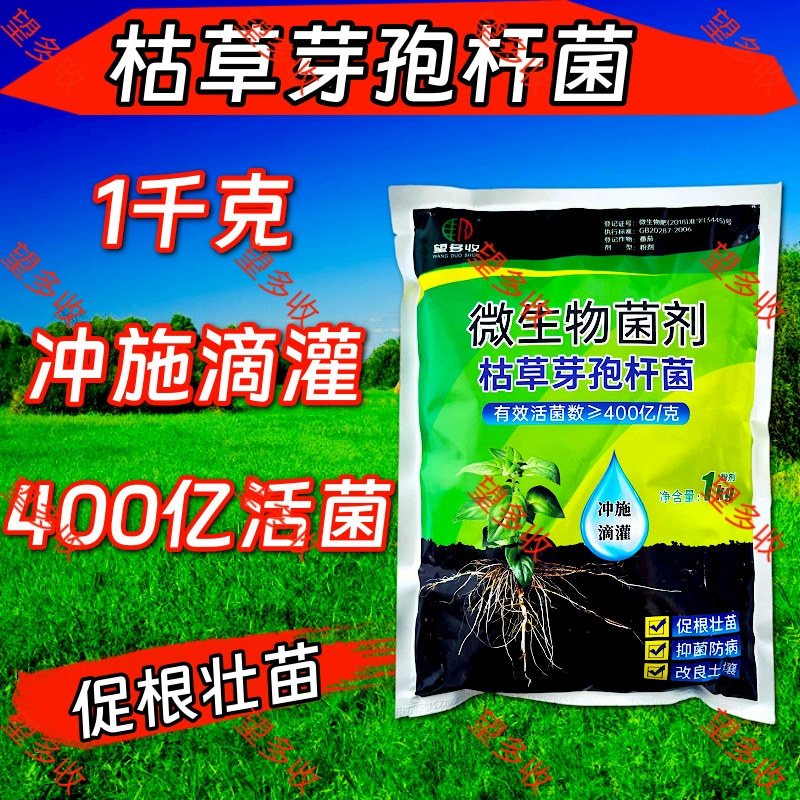 400亿枯草芽孢杆菌生根壮苗抗重茬板结高活菌肥