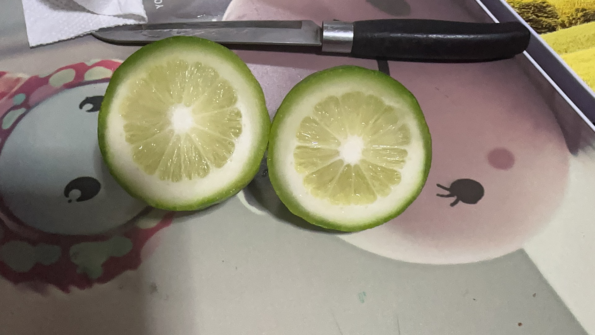 柠檬切片与水杯组合