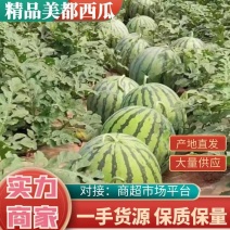 河南商丘夏邑产地美都西瓜大量上市全国发货保障质量