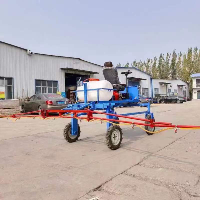 供应四轮座驾式打药机小麦水稻农作物打柴油机8米喷副打药机