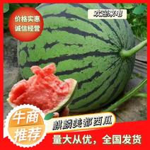 河南精品西瓜麒麟美都无籽西瓜甜度13个以上，产地直发