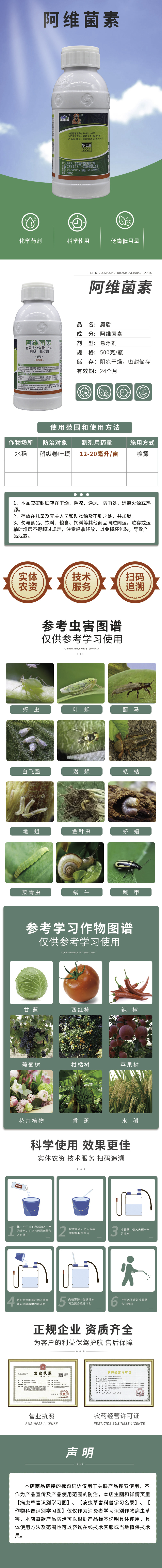 5%阿维菌素悬浮剂水稻稻纵卷叶螟杀虫剂喷雾用阿维菌素农药
