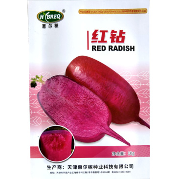 凤梨萝卜种子红钻10克紫美人红皮红肉甜不辣水果萝卜