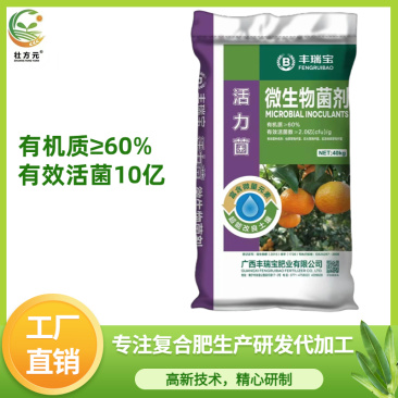 微生物菌剂粉剂有机质60%有效活菌2亿有机肥厂家