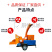 移动6130型树枝杂木打碎机拖挂式圆木粉碎机油电两用