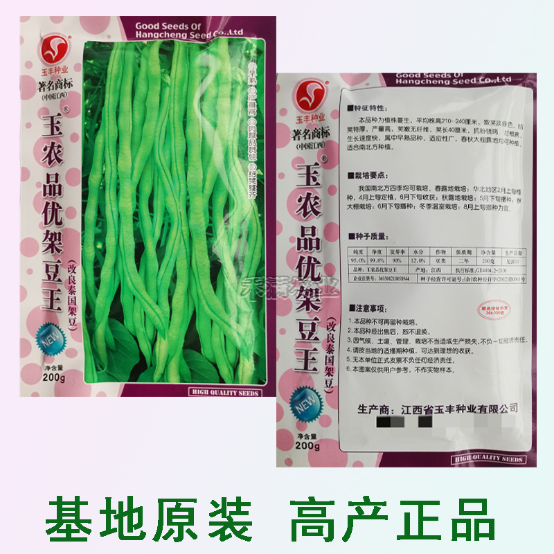 无筋架豆王种子泰国无筋豆种籽豆角长蔬菜四季豆四季豆种子