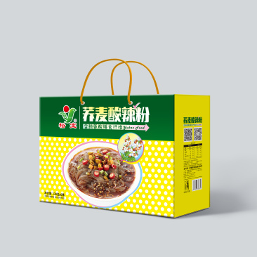 礼盒装新品荞麦酸辣粉6桶/盒厂家直发大量现货可贴牌