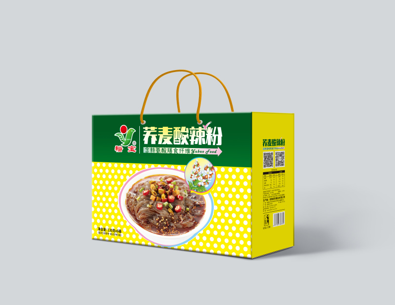 礼盒装新品荞麦酸辣粉6桶/盒厂家直发大量现货可贴牌