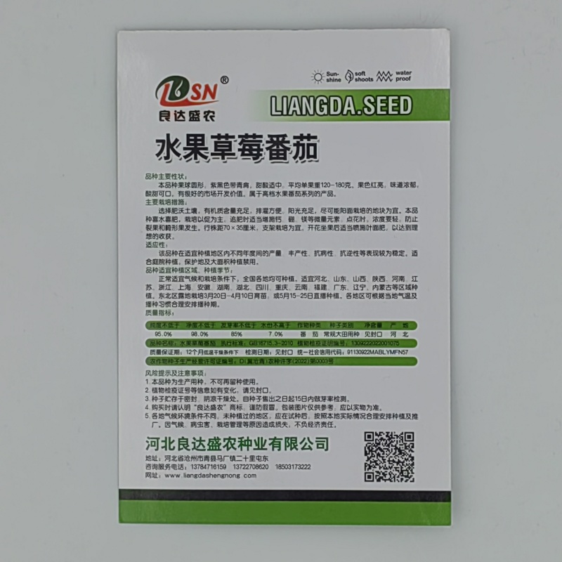 水果草莓番茄种子味道浓郁酸甜可口高产适应性强优质良种