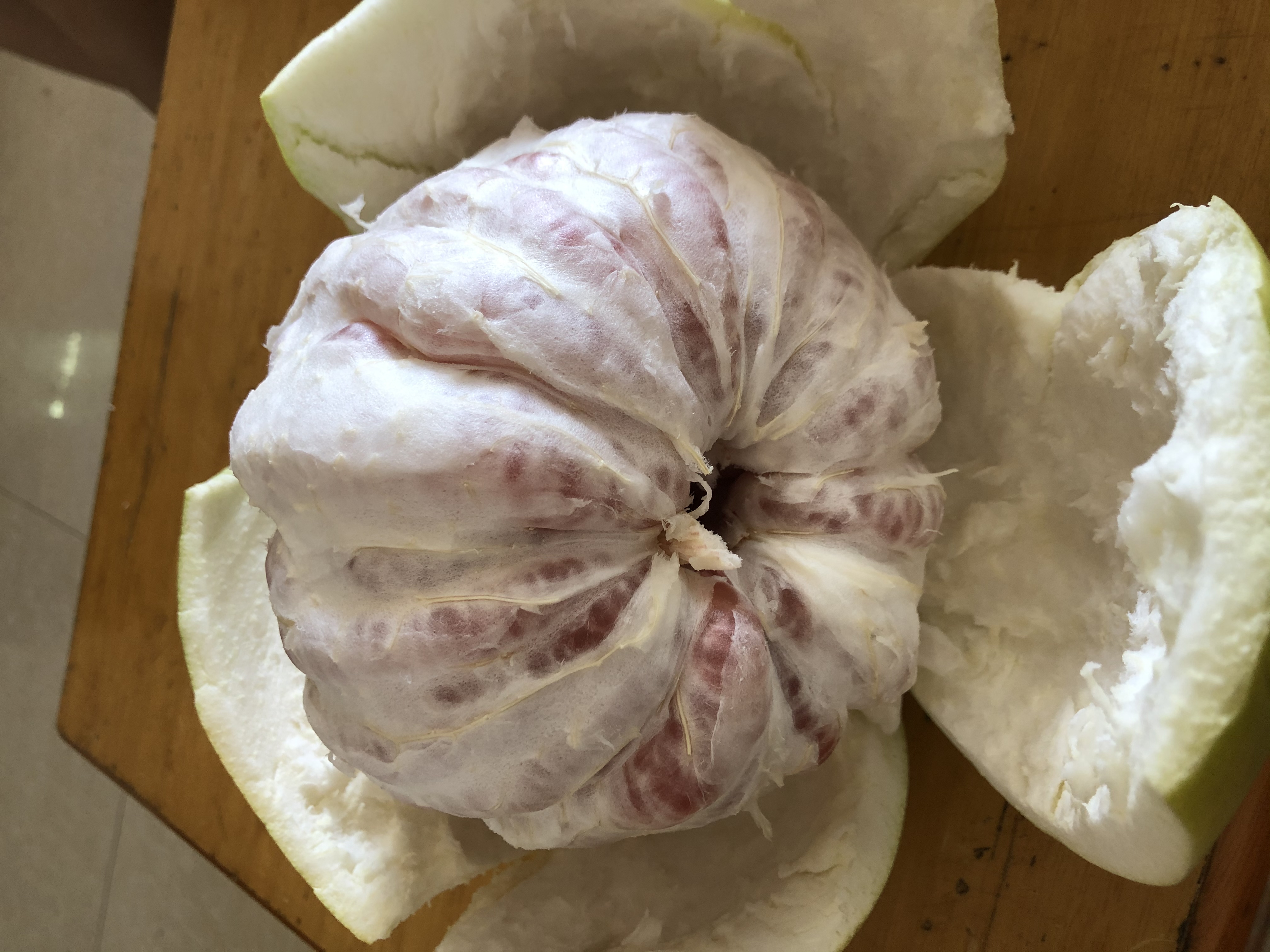 红心柚果肉切片