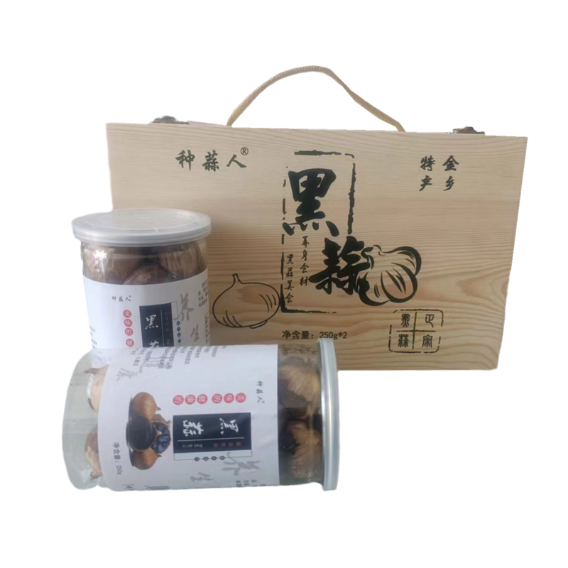 黑蒜金乡独头120天发酵精品黑大蒜头山东特产零食高端礼盒