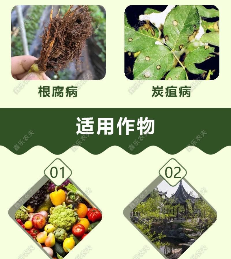 氯溴异氰尿酸50%溃疡病穿孔病青枯病流胶病根腐病杀菌剂