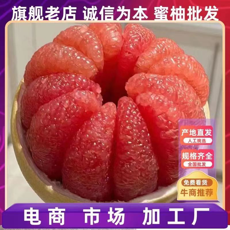 湖北蜜柚红心白心柚子三红柚子供应电商市场商超加工厂团购