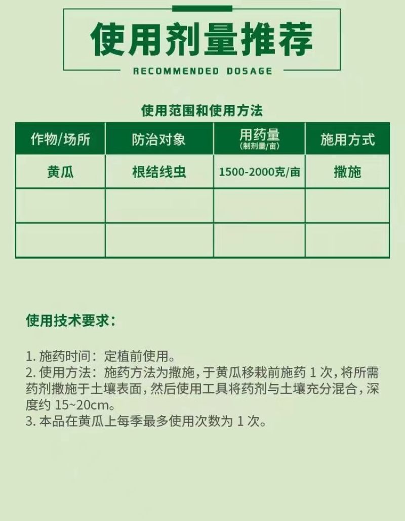 阿维菌素寡糖噻唑啉黄瓜防根结线虫根腐线虫青枯病茎基腐病