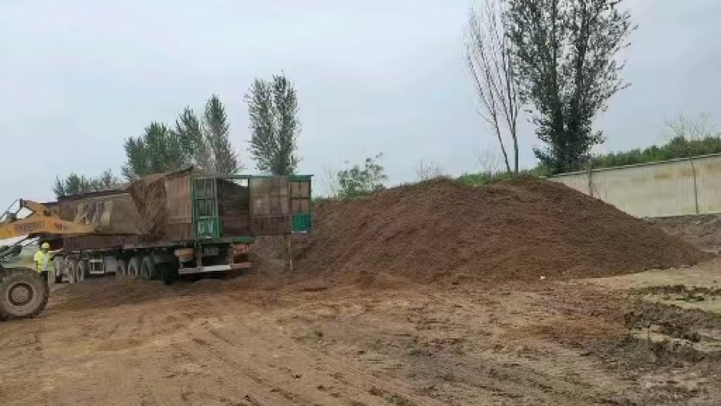 【精品】发酵水洗牛粪育苗营业土有机肥河北厂家货源
