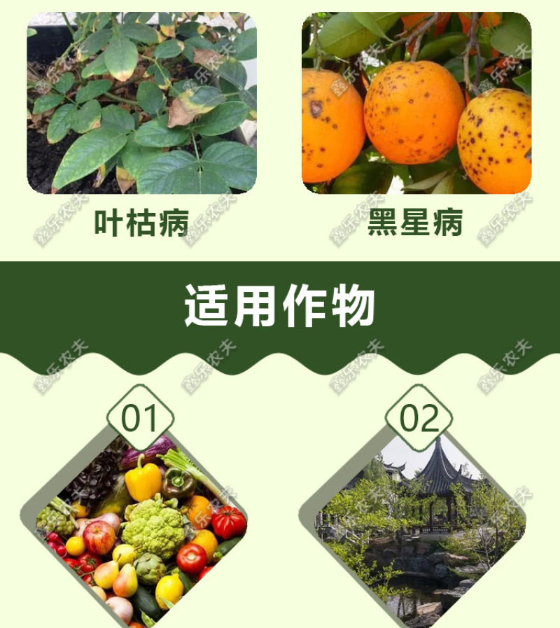 唑醚代森联杀菌剂白粉病疫病霜霉病炭疽病轮纹病大田作物
