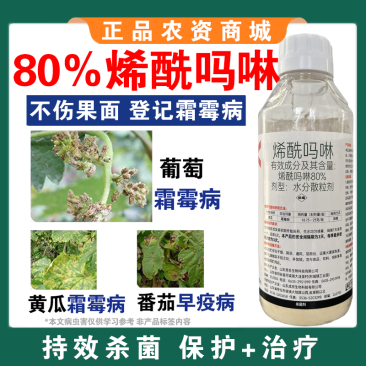 烯酰吗啉杀菌剂霜霉病早晚疫病黑胫病黄瓜葱大棚蔬菜果树