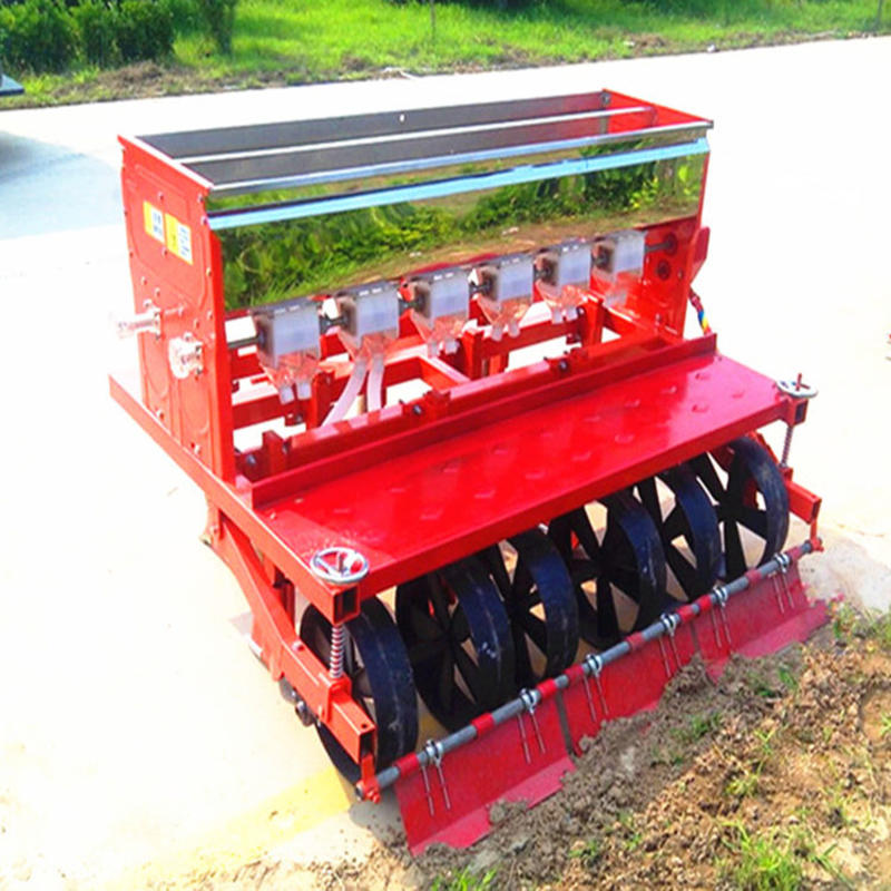 供应农用小麦旱稻施肥播种机四轮车带的小麦16行施肥播种机