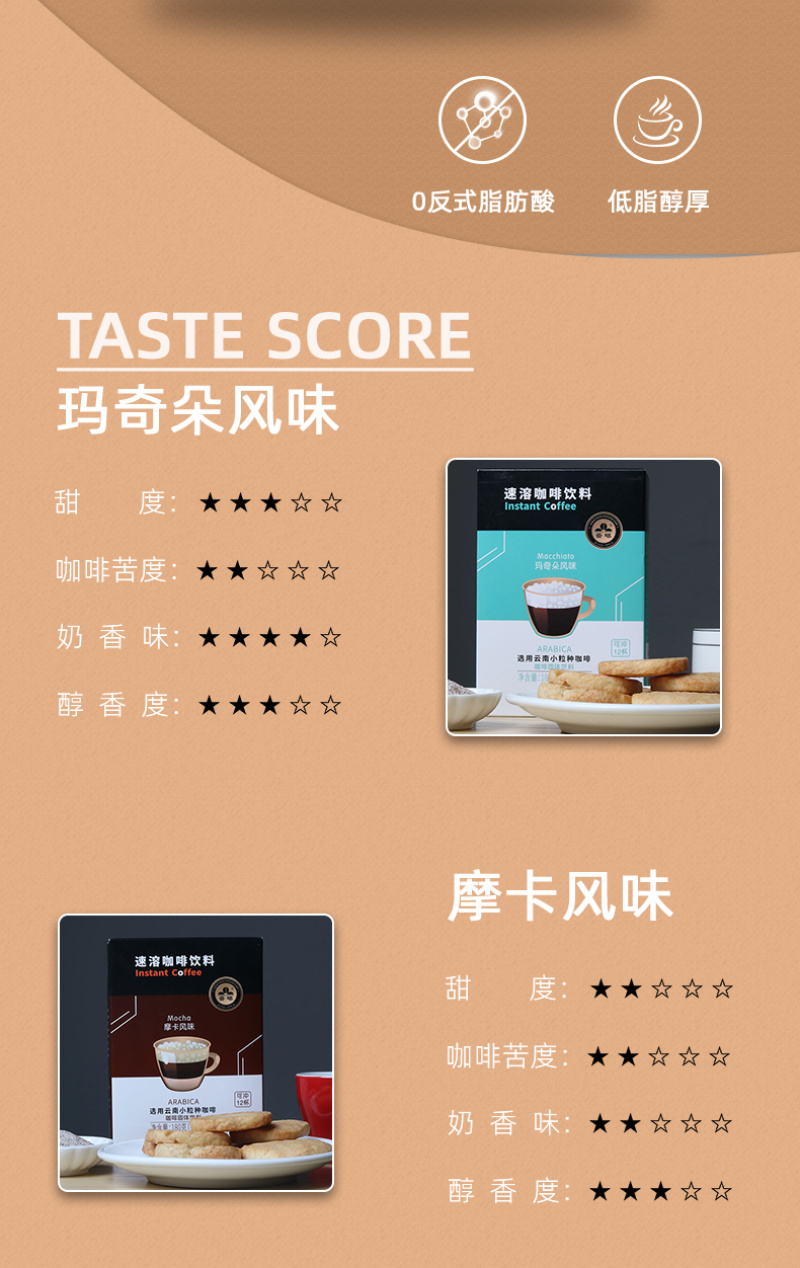 速溶咖啡摩卡风味盒装对接团购商超欢迎电联
