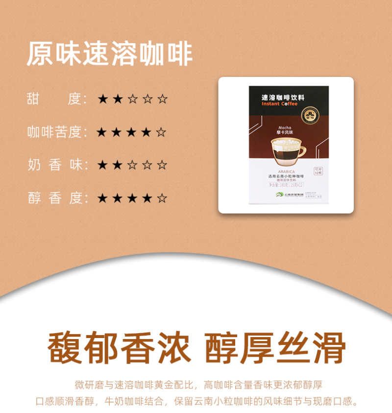 速溶咖啡摩卡风味盒装对接团购商超欢迎电联