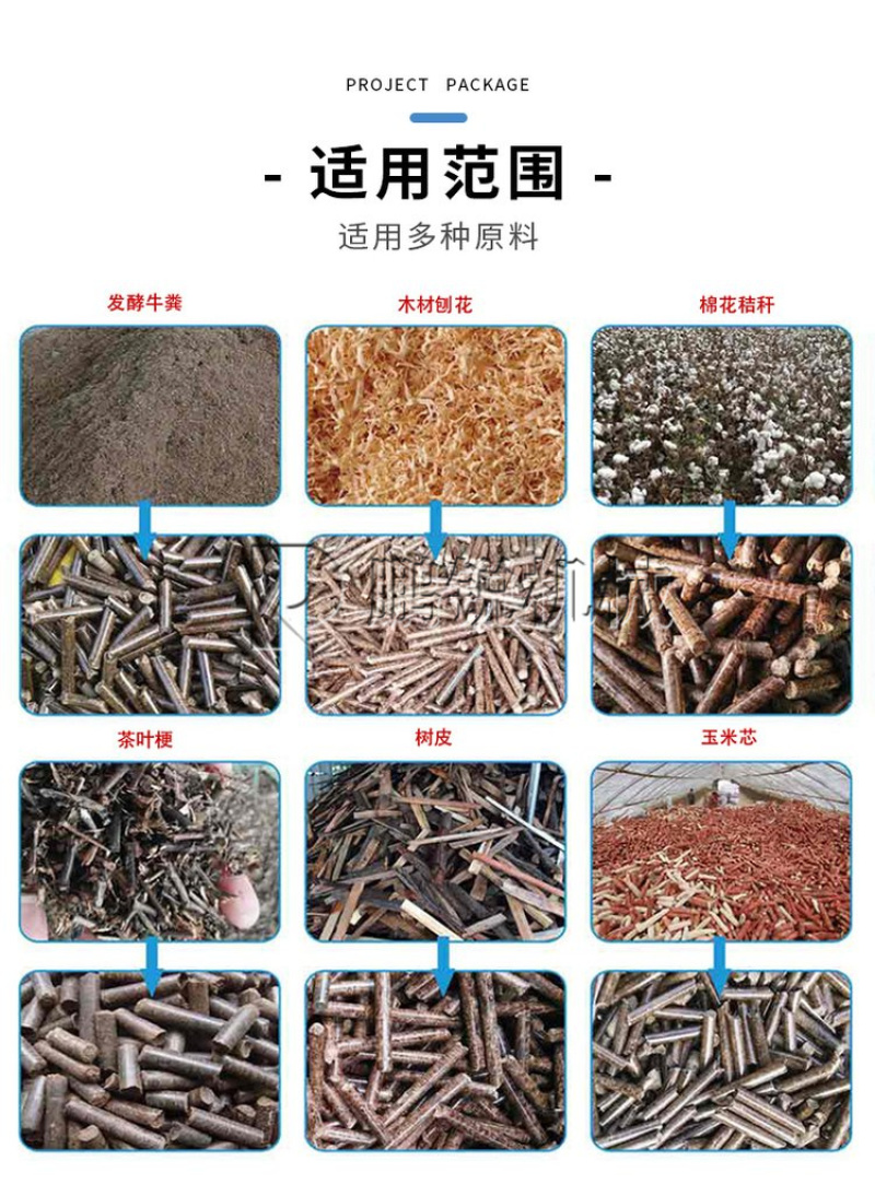 花生壳燃料成型机时产2吨秸秆压缩颗粒机器木头颗粒机器