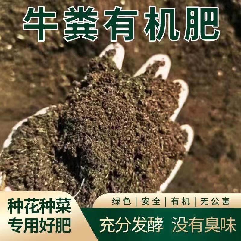 发酵牛粪发酵腐熟纯牛粪生物有机肥改善土壤肥力货源稳定
