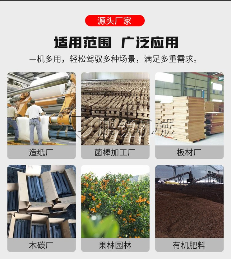 大型生物质综合破碎机木板废旧包装箱粉碎机秸秆切碎机