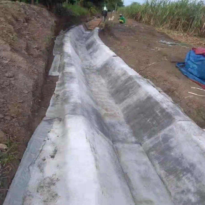 水泥毯淋水固化排水沟渠沟槽河道护坡鱼塘护坡防护护堤