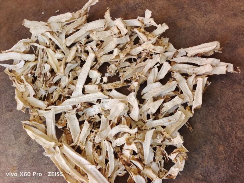 云南本地老品种魔芋干魔芋丝红芽口白心花魔芋粘性好出粉率高