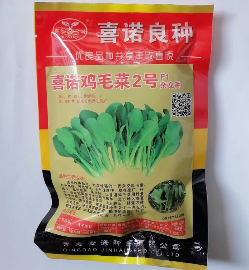 喜诺鸡毛菜种子一代杂交鸡毛菜小青菜种子耐热耐湿四季种
