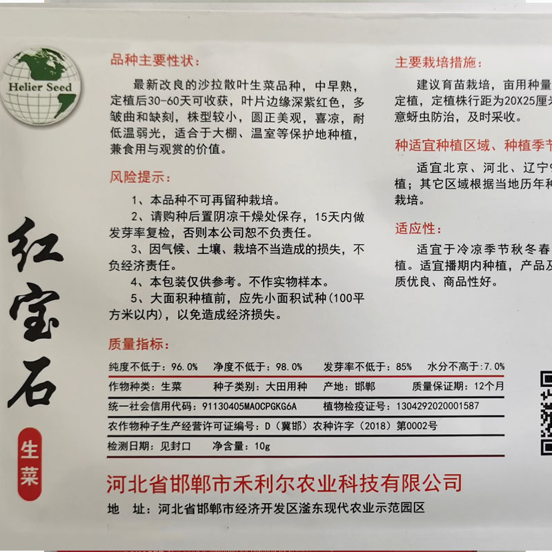 紫罗莎紫生菜种子包心生菜种籽耐寒耐热基地种植60天上