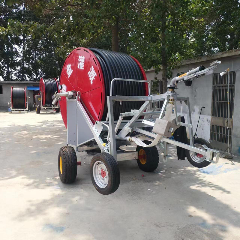 90-300电动卷盘式喷灌机农田经济作物节水喷灌机