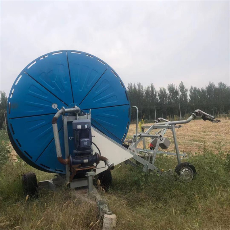 90-300电动卷盘式喷灌机农田经济作物节水喷灌机