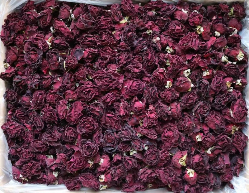冻干墨红玫瑰花茶云南重瓣红玫瑰花冠王一朵一杯滋补泡水养生