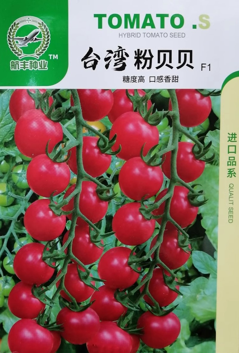 台湾粉贝贝樱桃小番茄种子，台湾引进，口感香甜，抗热抗病