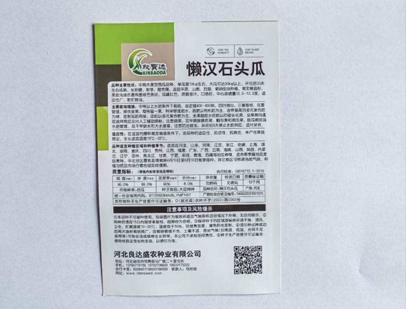 懒汉石头瓜西瓜种子中熟大果型耐旱耐贫瘠耐贮运适应性广