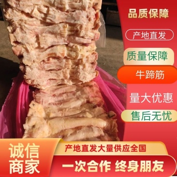国产牛蹄主筋，干净无毛带分层，出成高，长期供应，手续齐全