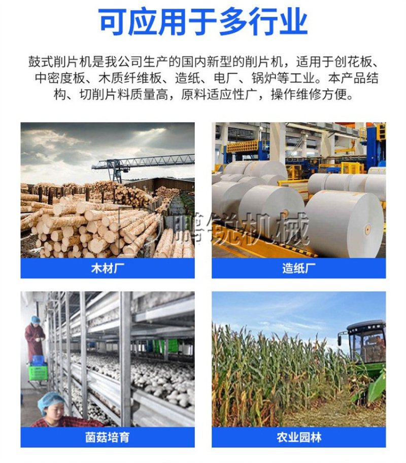 木质削片机大型毛竹木材打片机圆木松木桉木切片机