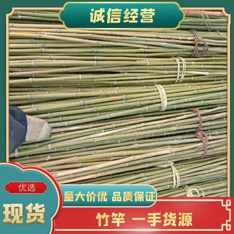 竹竿蔬菜竹竿架子大量供应实心结实可视频看货供全国渠道