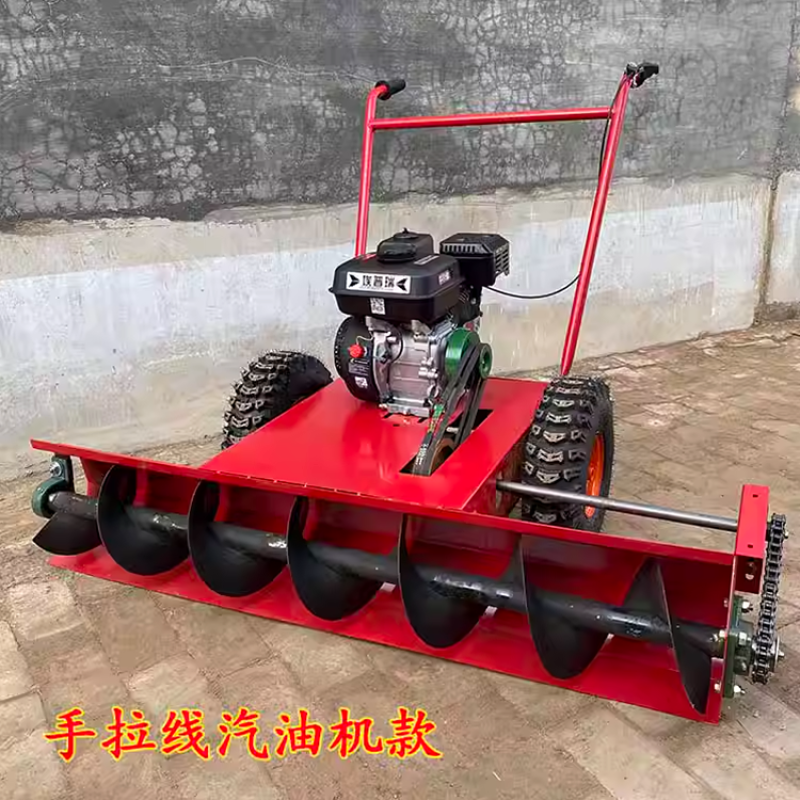 高速路扫雪机汽油带动除雪机手推式汽油动力铲雪机
