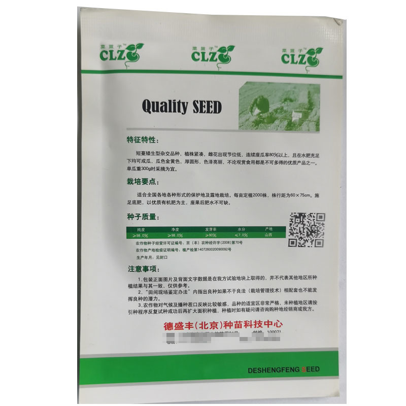 金珠西葫芦种子圆形迷你小水果生吃杂交春秋种植基地专用