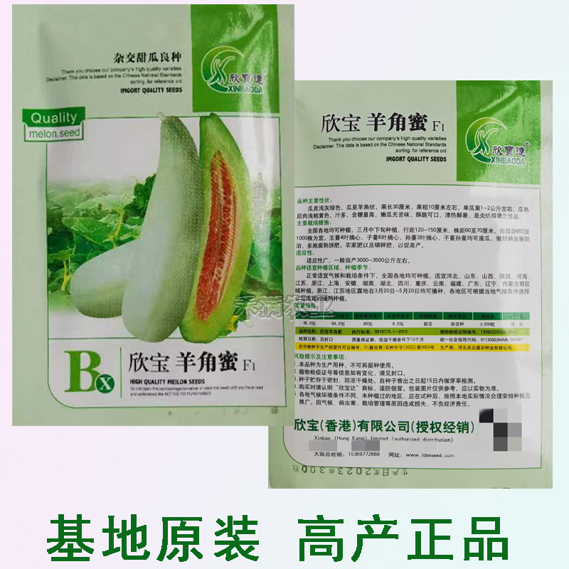 正品羊角蜜种子羊角酥甜瓜种子种籽蔬菜孑秧高产薄皮