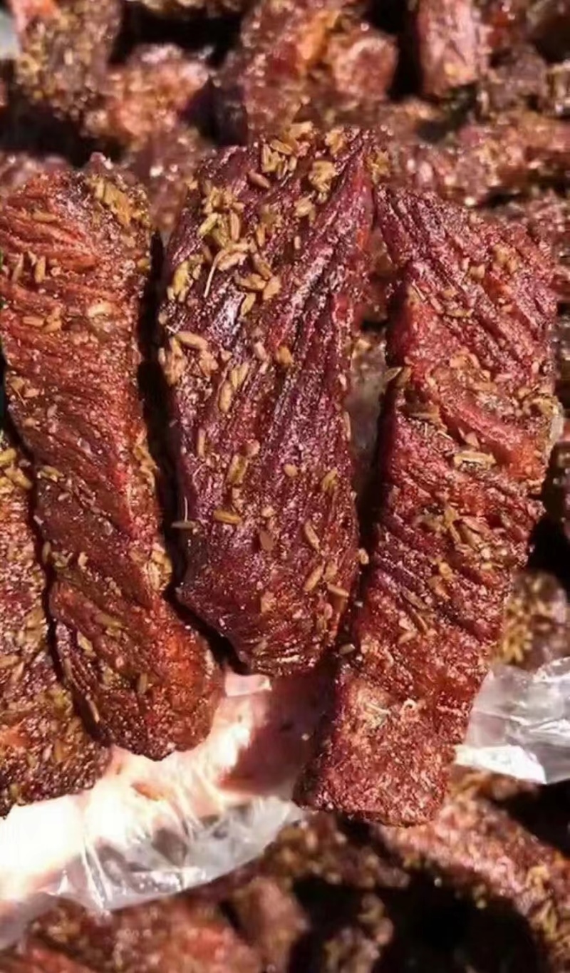 正宗内蒙古风干碳烤牛肉干批发产地一手货源量大价优
