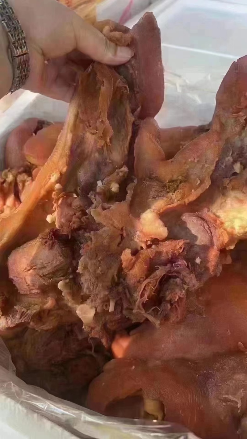 【优选】全熟卤猪头肉烧腊猪头肉地摊猪头肉货源充足