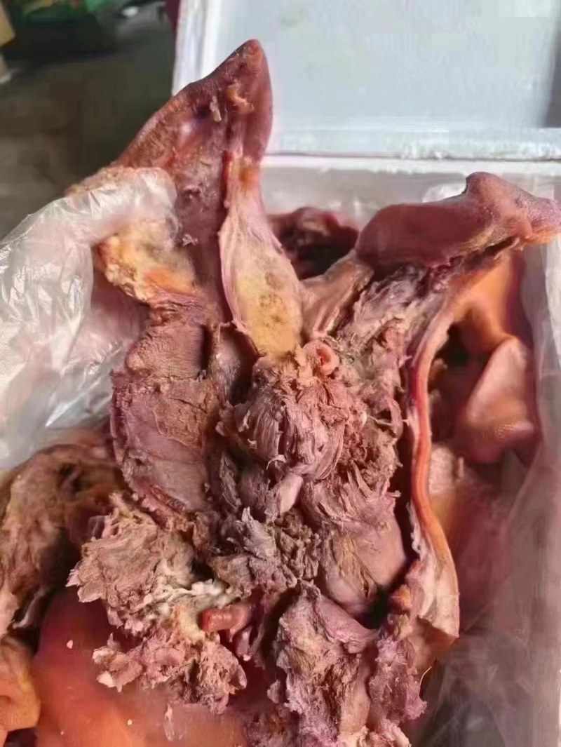 【优选】全熟卤猪头肉烧腊猪头肉地摊猪头肉货源充足