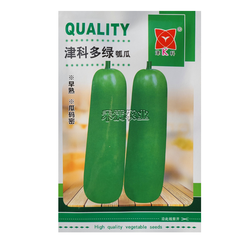 津科多绿瓠瓜种子春栽早熟亮绿瓠瓜籽肉厚香浓高产四季蔬菜